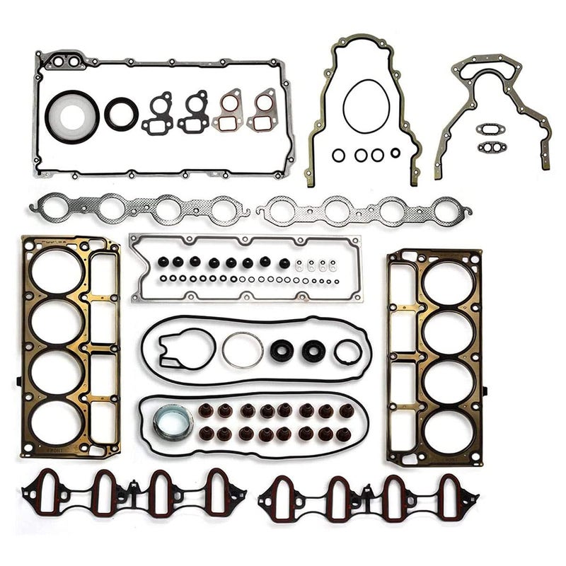 Vincos MLS Full Cylinder Engine Gasket Set HS26191PT-1 CS9284 Compatible with Chevy/Avalanche/Suburban/Express/Savana 1500 5.3L Silverado/Sierra 1500 Tahoe Yukon 4.8L 5.3L V8 2004 2005 2006 - Image 1